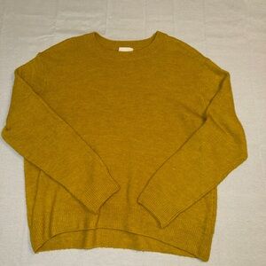 H&M Cozy Mustard Knit Sweater – Soft, Warm & Stylish Fall Essential (Women's S)